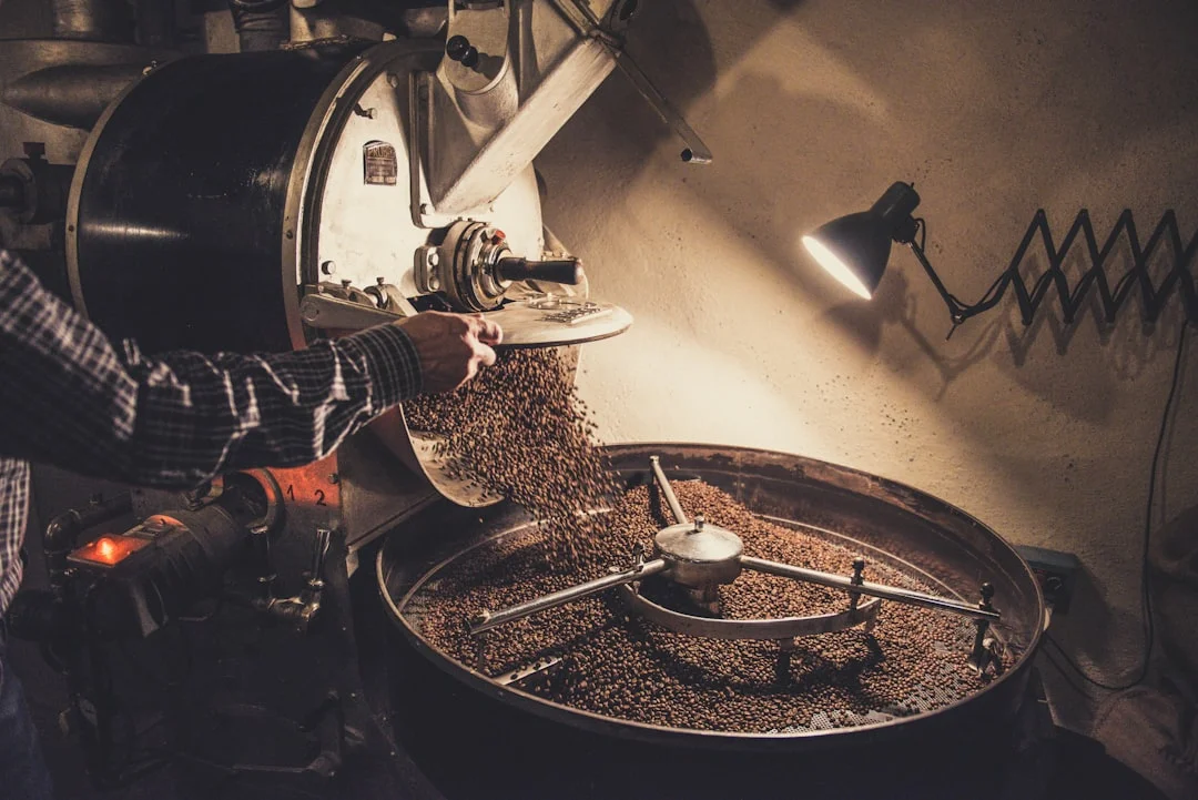 Roasting coffee at Northern Roast